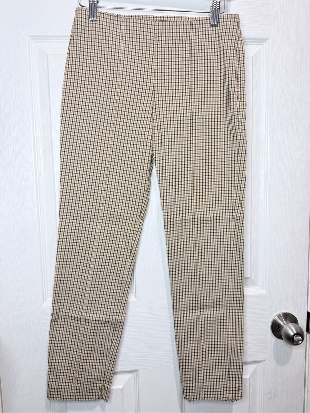 Theory Alettah ainsley check cropped pants size 0